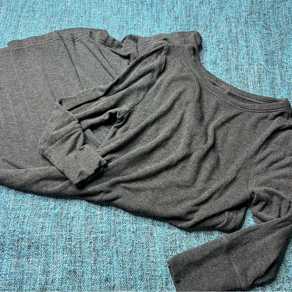 Lou & Grey Signature Soft Swing Dress in Dark Charcoal Grey - Picture 4 of 6